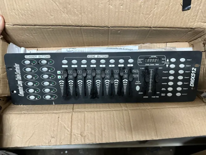 mesa controladora DMX512 profissional