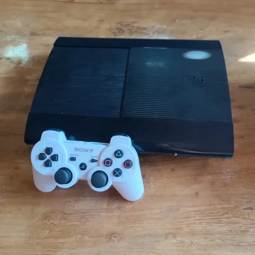 Console PS3 Super Slim Desbloqueado + 1 Controle (Perfeito Estado)