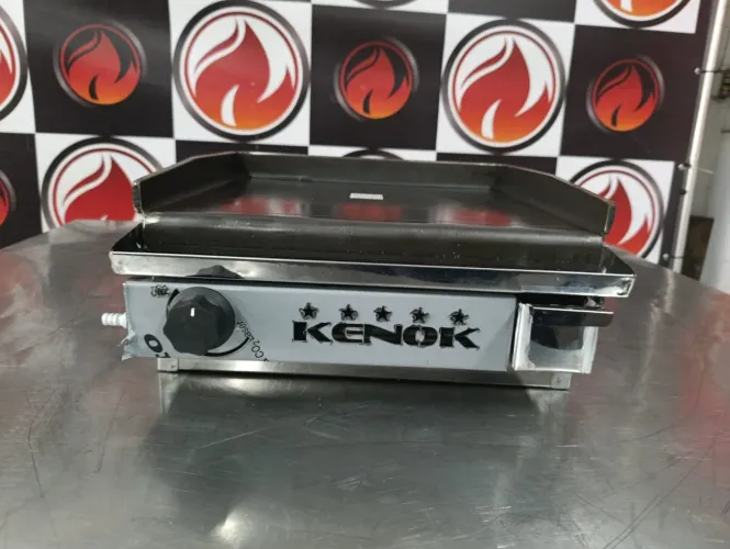 Chapa industrial 1 queimador gás GLP nova sem uso marca KENOK