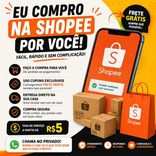 Consigo frete grátis pra você + faço todo o pedido
