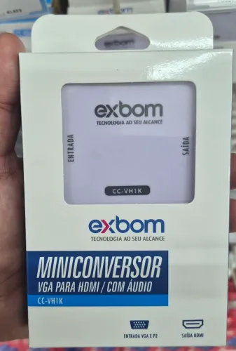 MINI CONVERSOR VGA P/HDMI C/AUDIO 1080P CC-VH11