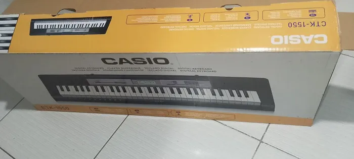 TECLADO CASIO CTK 1550 - PRODUTO NOVO NA CAIXA
