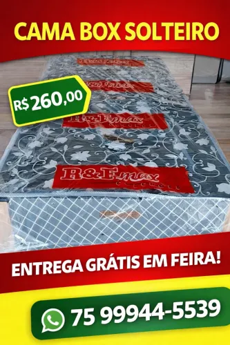 Cama box solteiro acoplada
