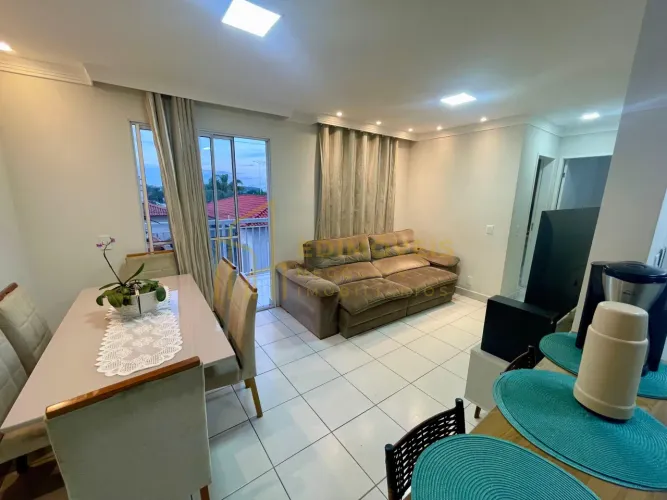Exclusivo apartamento com suíte e salão de festas na Praia da Baleia