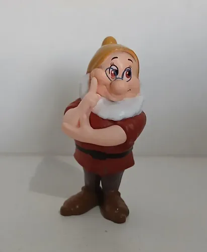 BONECO MINIATURA ORIGINAL DISNEY BRANCA DENEVE E OS SETE 7 ANÕES MESTRE CHEFE LIDER