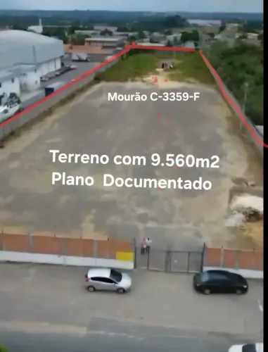 Vendo/Alugo Excelente Terreno com 9.560m2 em rua Próximo a Bemol Torquato. Plano, murado