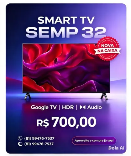 SMART TV 700,00 NOVA NA CX