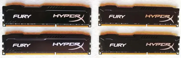 Memória RAM p/ PC - KINGSTON FURY HYPER X - lote de 32 GIGAS (4 pentes de DDR3 1600 8 GB)