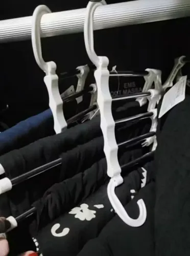 3 cabides 5 em 1 retrátil para roupas