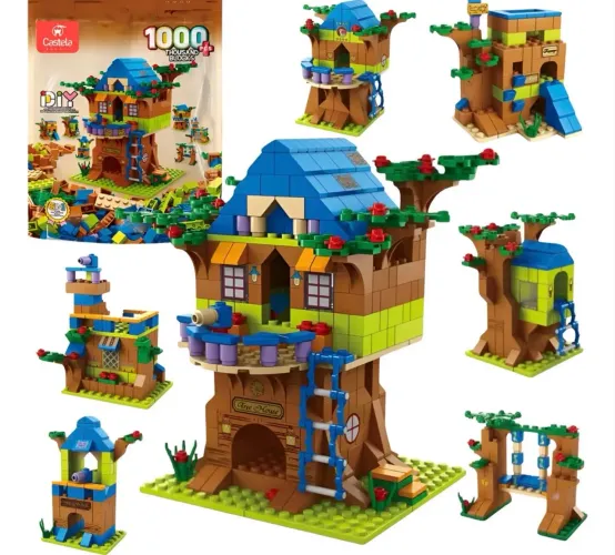 Blocos De Montar Casa Da Árvore 1000 Peças lego