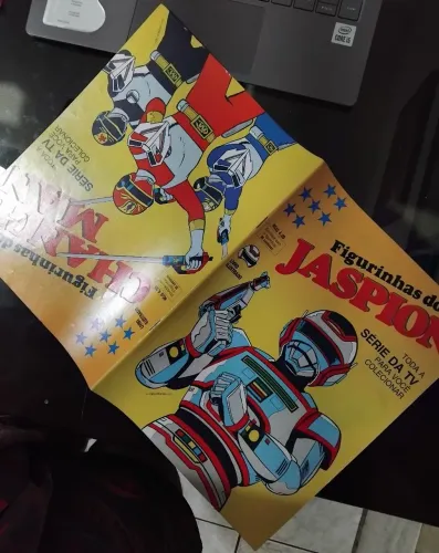 Álbum de Figurinhas Jaspion / Changeman NOVO - LIMPO - SEM FIGURINHAS - Original Anos 80
