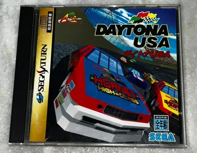 Jogo Daytona USA Japones para Sega Saturn, praticamente sem marcas de uso