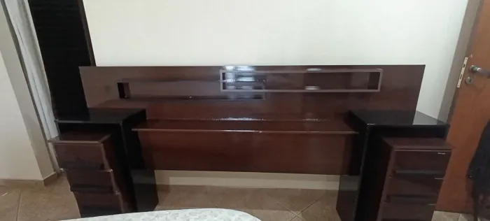 Cabeceira cama box casal.