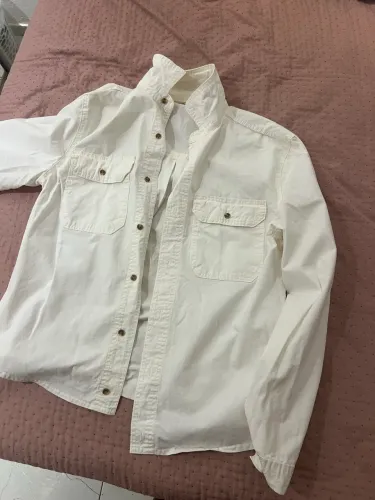 Bazar/Camisa jeans bege unissex G