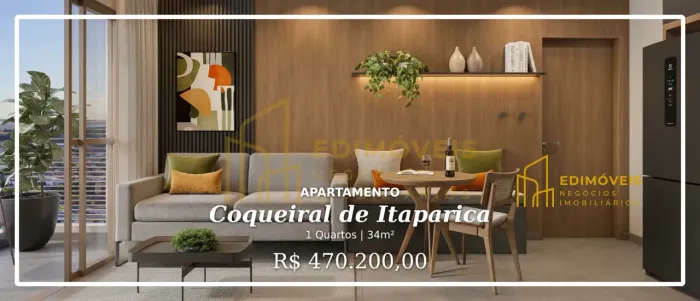 Invista em qualidade de vida: apartamento no Coqueiral de Itaparica!