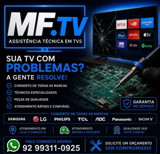 Conserto e manutenção em tvs