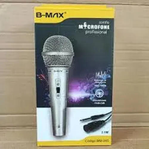 Microfone B-MAX com Fio - PROFISSIONAL - NOVO na Caixa