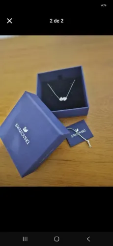 Colar swarovski original na caixa 
