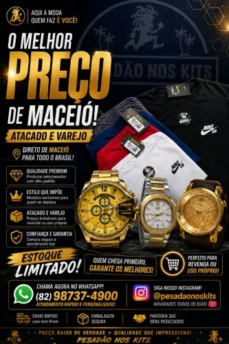 Pesadão nos kits @pesadaonoskits/whatsapp *00(atacado e varejo)