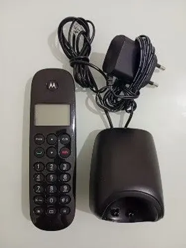 Telefone Sem Fio Digital Motorola Moto 700 Preto - Com Base