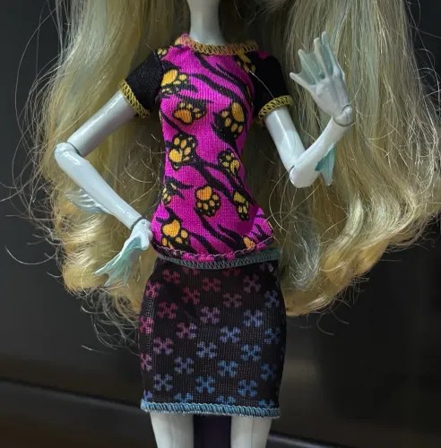 Roupa para monster high - Howleen Creepateria