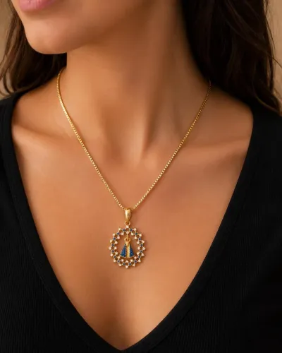 Colar Nossa Senhora em Ouro 18K 750
