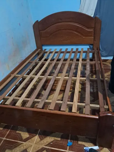 Cama casal Madeira Angelim