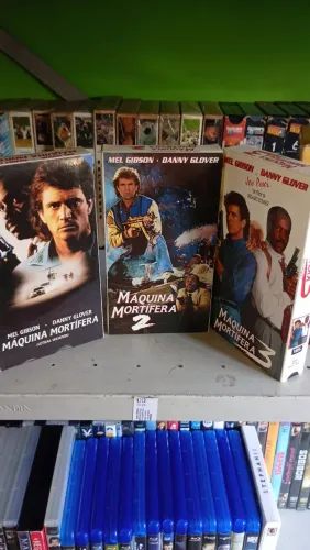 Coleção em vhs máquina mortífera 1, 2 e 3- originais e legendados