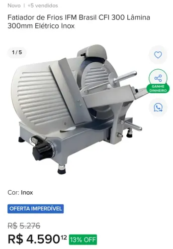 Fatiador de Frios IFM Brasil CFI 300 eletrico inox