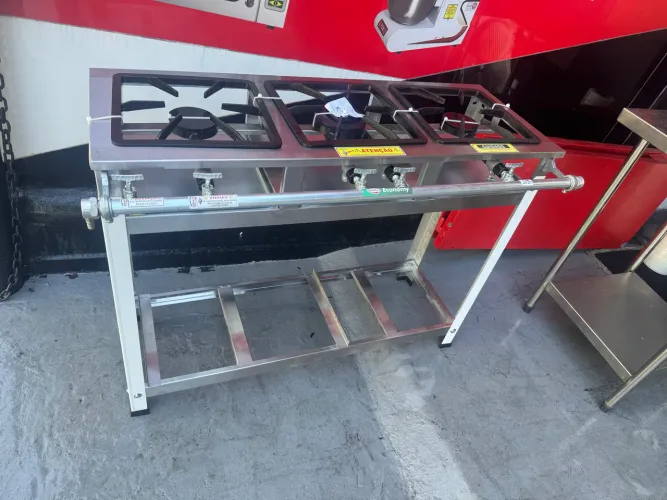 VENDO FOGÃO 3 BOCAS CRISTALAÇO INOX NOVO