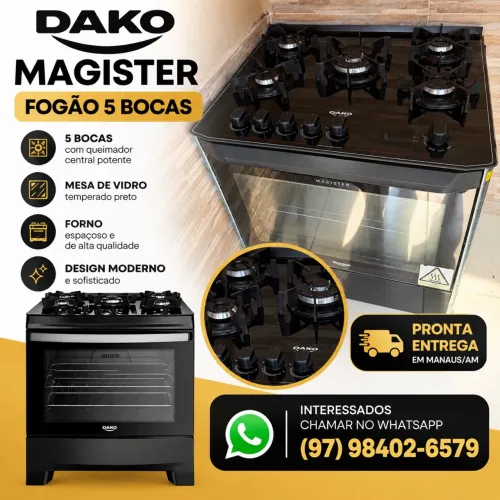 VENDENDO FOGÃO DAKO MAGISTER - 5 BOCAS