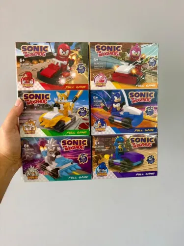 Blocos de Montar Sonic Tipo LEGO 6 Opções