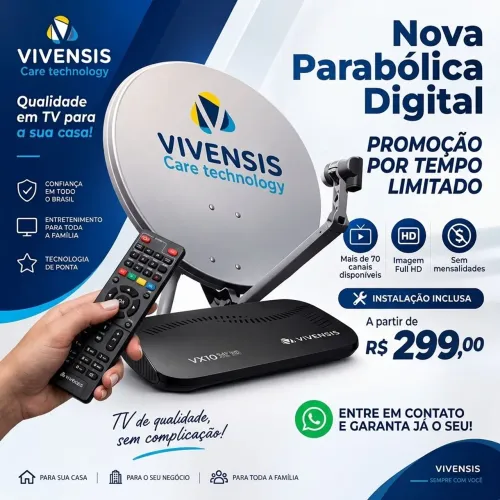 Nova Parabólica Digital - instalada
