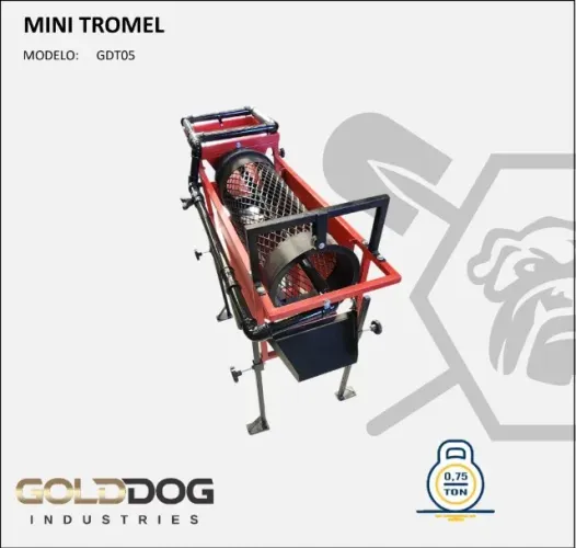 Mini Tromel GDT05. para garimpo, para pegar ouro.