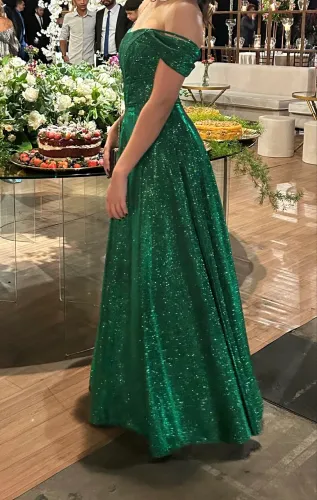 Vestido de festa verde