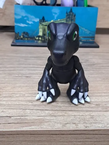 Boneco Black Agumon