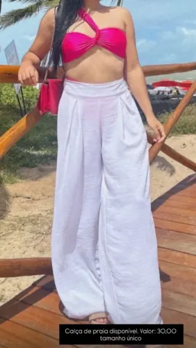 Calça pantalona P/M