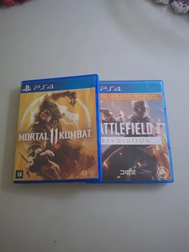 JOGOS PS4 MORTAL KOMBAT E BATTLE FIELD
