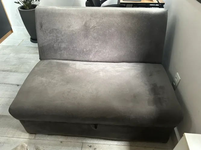 Sófa cama 2 lugares em suede