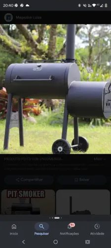 Pit smoker por encomenda 