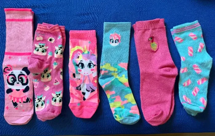 6 pares de meia Puket