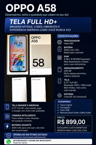 Celular Oppo A58