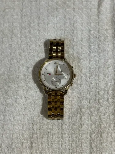 Relógio Feminino Tommy Hilfiger Meg Dourado Original - Modelo 1782133