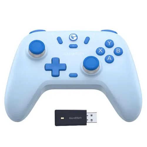 Controle Sem Fio Bluetooth Gamesir T4 Nova Lite, Azul, para PC, Notebook, Android e Switch