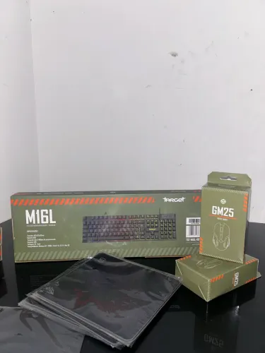 Kit de teclado com mouse e mouse pad super barato