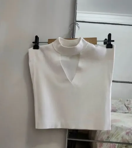 Blusa branca Zara Tam M