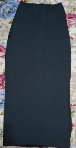 Saia tubinho preto longa tamanho p