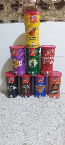 07 Latas Nescau "Coleção NBA" para colecionadores