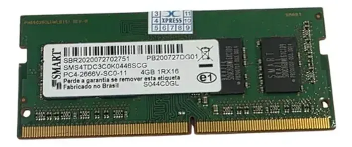 4GB MEMÓRIA RAM DDR4 Notebok (SO-DIMM) SMART 2666MHZ