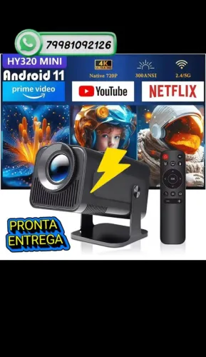 Ptojetor Portátil de imagem HY320, atualizado o melhor da categoria, novos